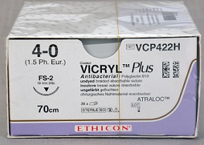 Ethicon可吸收性缝线(带针)VCP422H